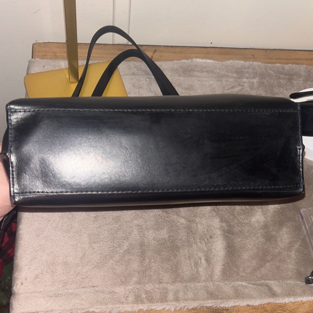 Furla Vintage Black Leather Bag - Picture 11 of 16